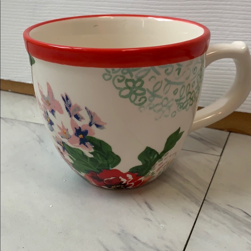 Floral coffee mug